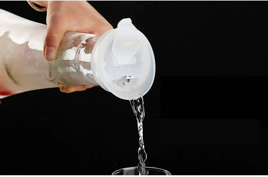 Пластиковый кувшин для воды, прозрачный графин для воды, для кофе, сока, льда, чая, вина, дозатор для напитков, чайник с крышкой, посуда для напитков