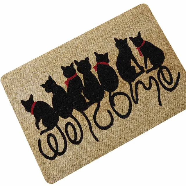 Изготовление под заказ Cat Непослушный pet коврик Резина Кот ковер вход домашние нескользящие носки-тапочки коврик для ванной комнаты коврики