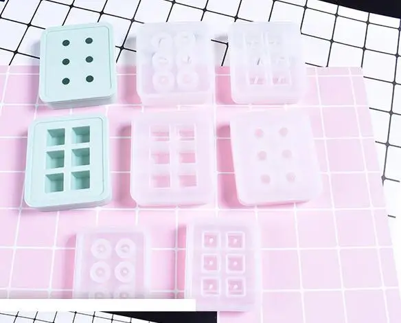 XCDIY 3D 16 мм кубические/Шариковые бусины Кабошон 6 отсеков силиконовая форма для