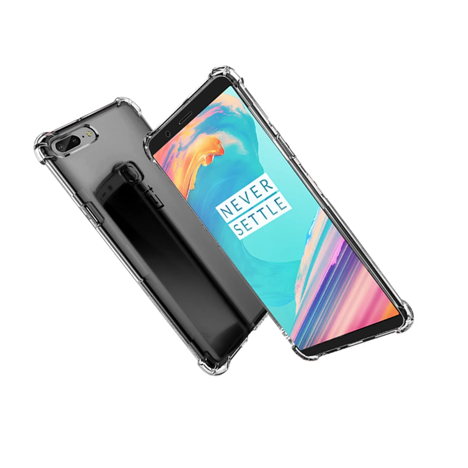 Воздушная подушка противоударный чехол для телефона Oneplus 6 5 5T 3 3T Мягкая