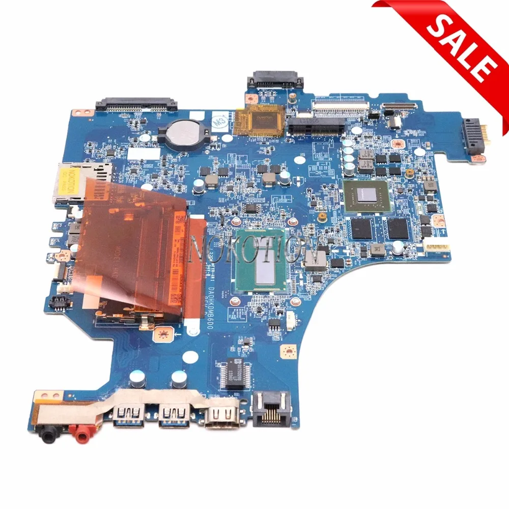 Материнская плата NOKOTION A1971744A DA0HKDMB6D0 для ноутбука SONY Vaio SVF15 материнская SR170 I5-4200 GT740M