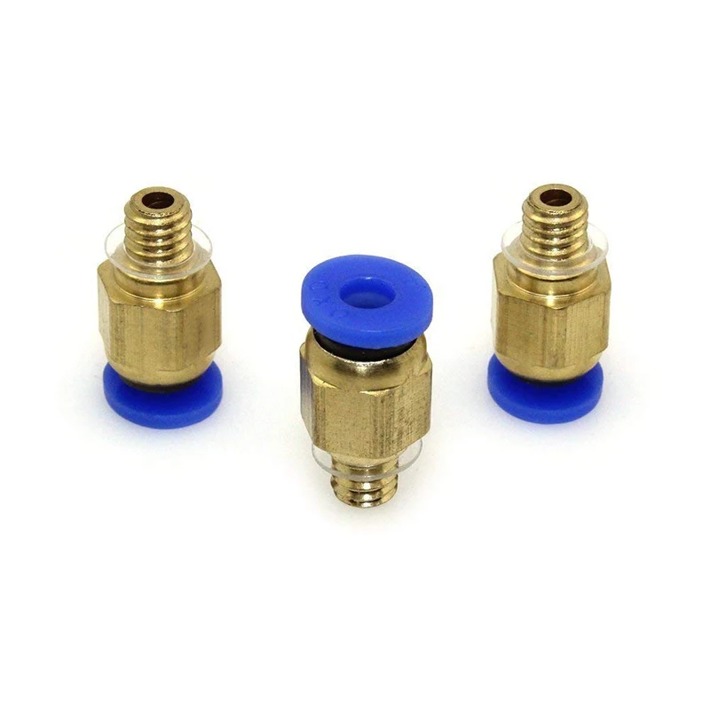 

5pcs/lot PC4-M6 Straight Pneumatic Fitting Push to Connect + PC4-M6 Quick in Fitting for 3D Printer Bowden Extruder