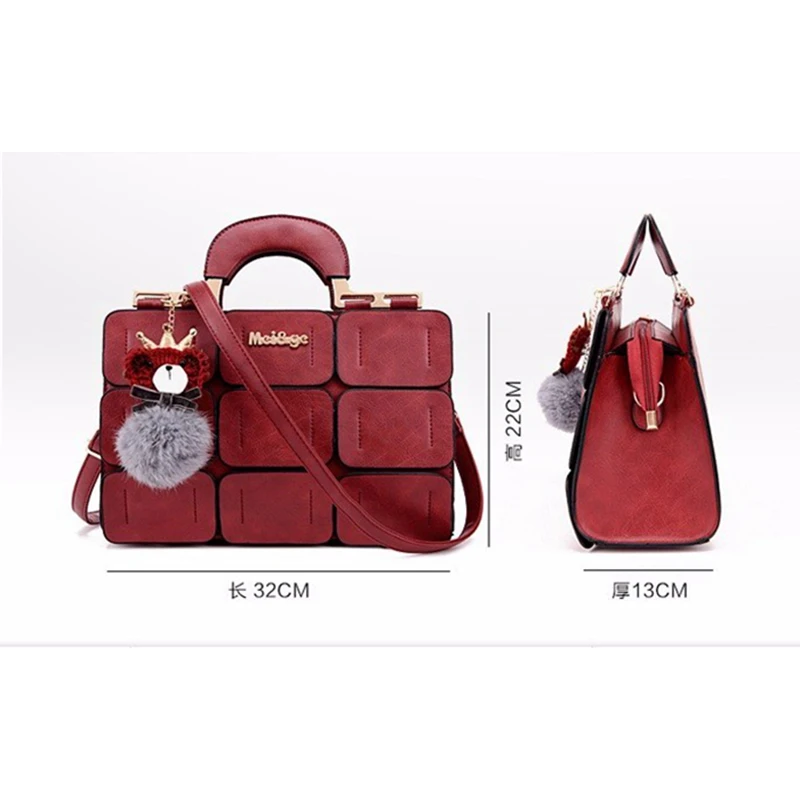 Женская сумка из искусственной кожи через плечо 2019|boston bag|brand women bagwomen bag |