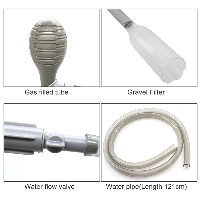 ISTA аквариум гравия пылесос сифон песок Уборочные инструменты грунтоочиститель