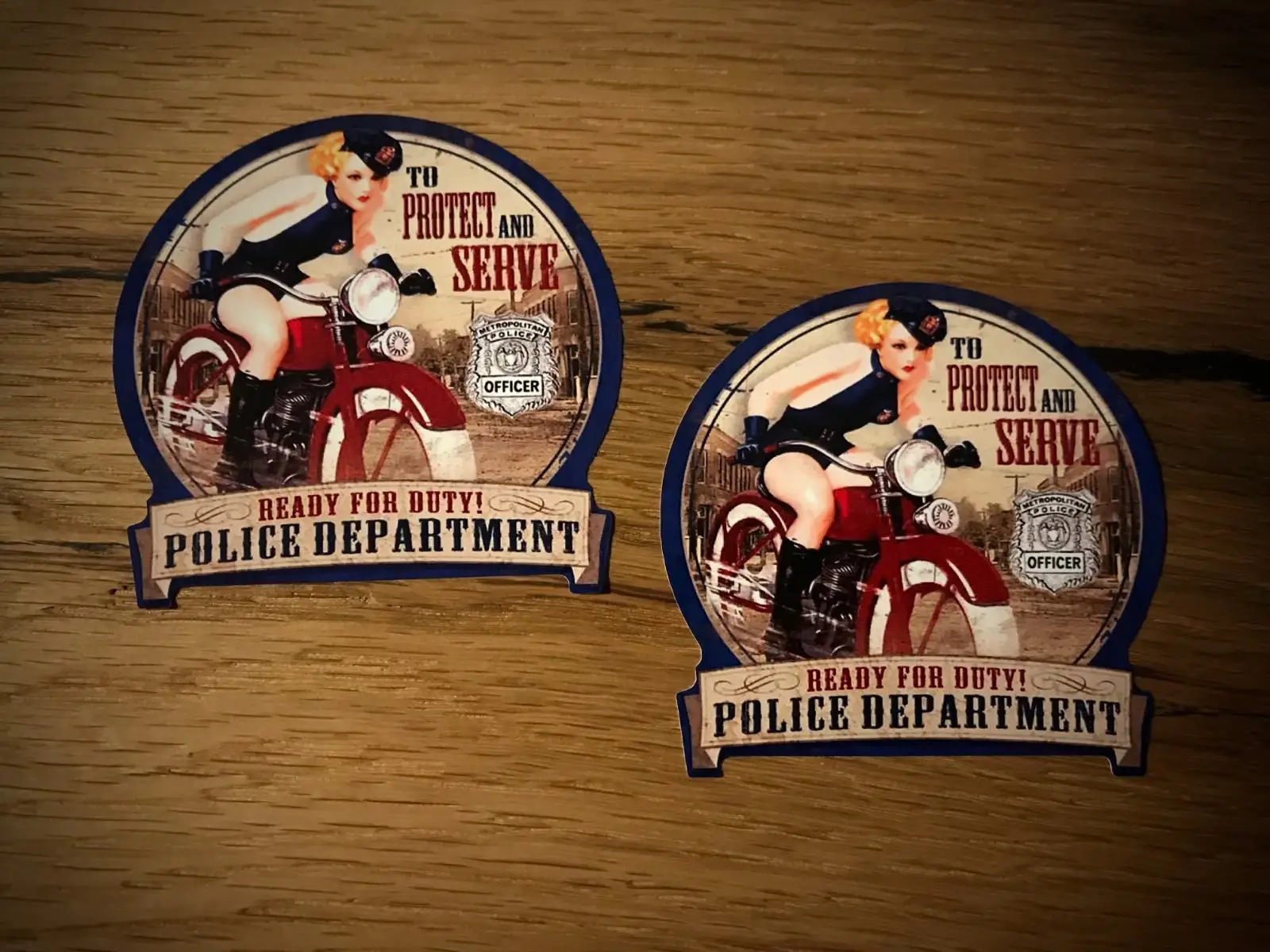 

Police Decal USA Police Protection Girl Safety Security Tuning Car # 239