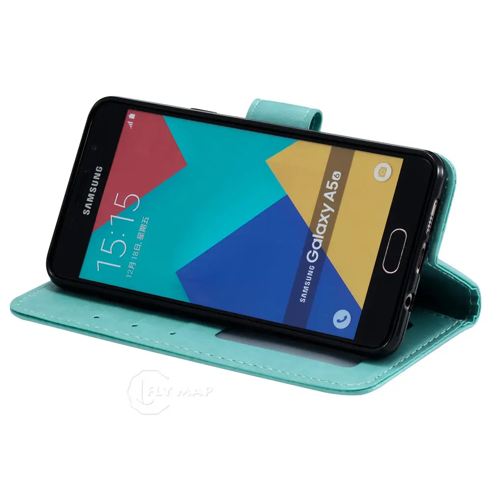 Чехол кошелек с откидной крышкой для Samsung Galaxy A5 2016 A510 A 510 SM A510F чехол цветочным