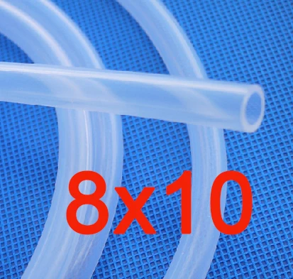 

8mm x10mm Food Grade FDA Silicone Rubber Flexible Tubes Hose