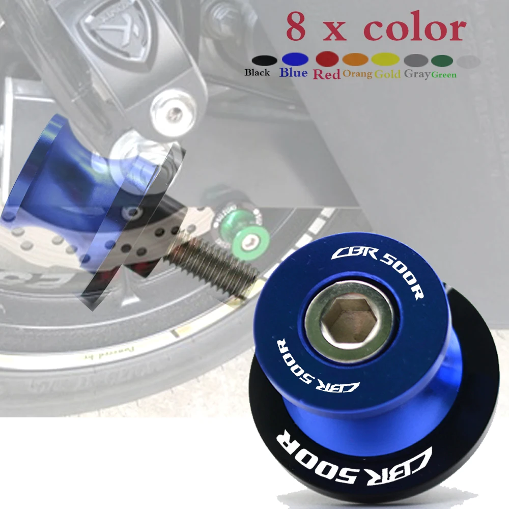 

CNC Motorcycle Frame Stands Screws sliders Swingarm Spools Slider For Honda CBR500R CB500F CB500X m8 bolts