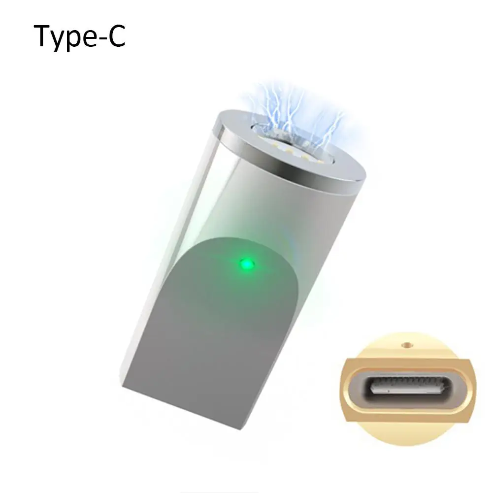 Магнитный адаптер 3 в 1 для быстрой зарядки, 3 А, IOS Android Type-C с магнитной передачей, разъем Micro USB