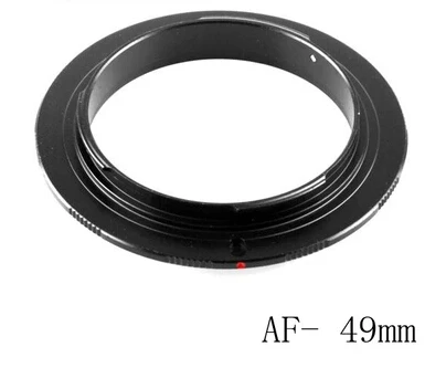 Новый черный алюминиевый AF 49mm 49 мм Макро обратное кольцо адаптер для sony Крепление