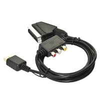 for playstaion 2 for ps2 console tv lead cable cord scart cable with av box adapter