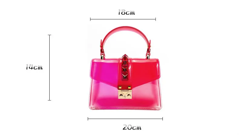 Sac прозрачный Femme Nouveau сумка через плечо прозрачная сумка желе маленькая сумка в форме раковины сумочка цвет столкновения сумки на плечо