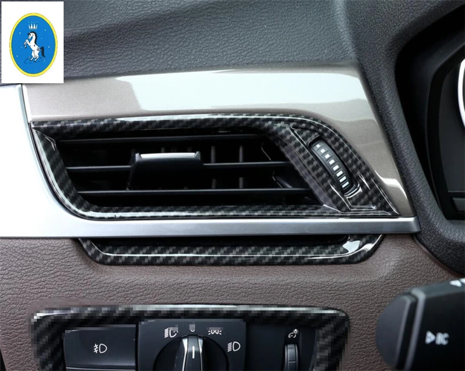 

Yimaautotrims Auto Accessory Inside Air Conditioning AC Outlet Vent Frame Cover Trim 4 Pcs Fit For BMW X2 F39 2018 2019 2020 ABS