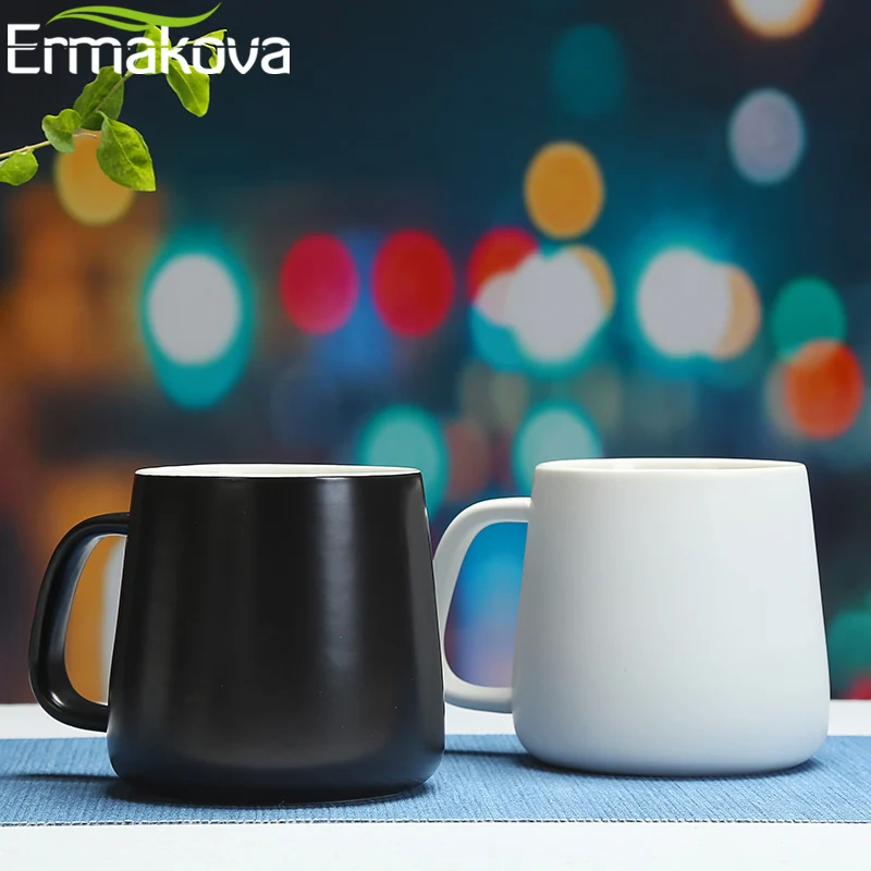 Керамическая кофейная кружка ERMAKOVA чашка для кофе чая пива 300 мл (10 унций)