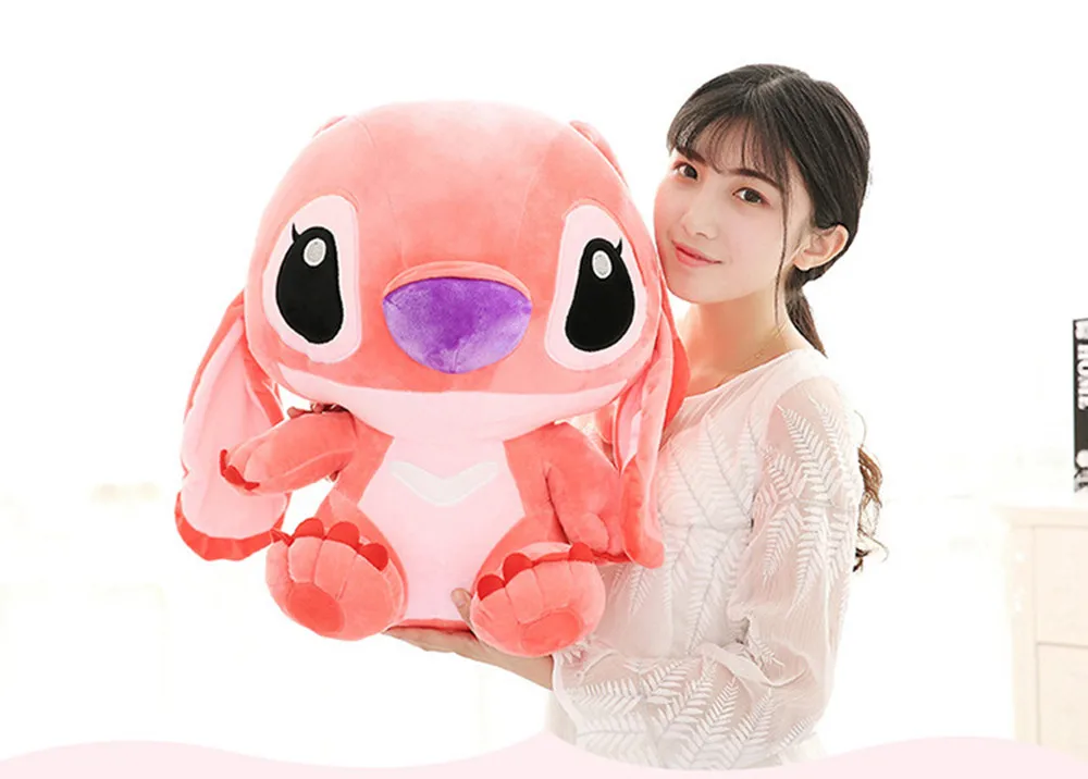 Низкая цена 55 см Kawaii животные Стич плюшевые куклы игрушки Аниме куклы 55 см милые плюшевые игрушки для детей подарок на день рождения