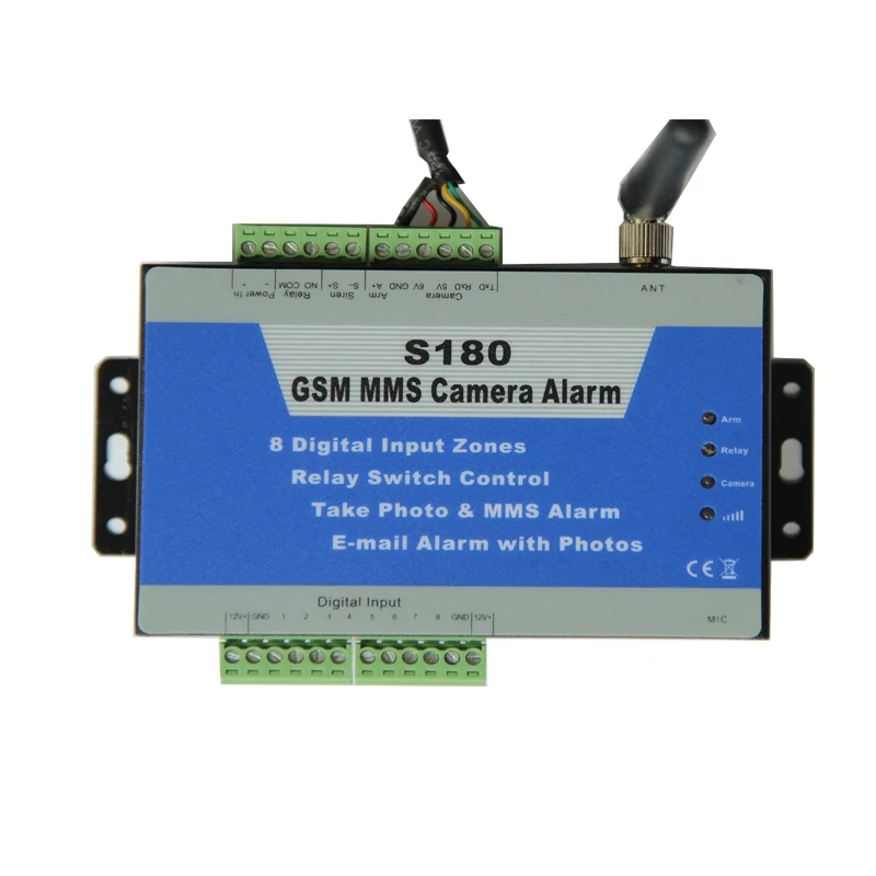 S180 GSM MMS четырехдиапазонный контроллер сигнализации Внешняя влагозащищенная