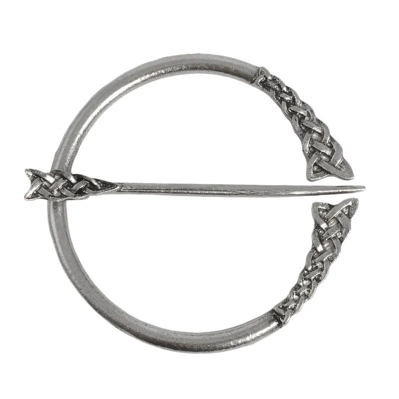 Style2-AntiqueSilver Ретро брошь викинга коллекция твист завязанный фибула плащ булавка пенаннулярный плащ булавка для шали булавка стиль викингов коллекция булавок - Окраска металла: Style2-AntiqueSilver