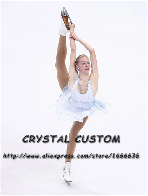 

Горячая Распродажа, платья для фигурного катания на льду, Модное Новое Брендовое детское платье для фигурного катания, DR3703