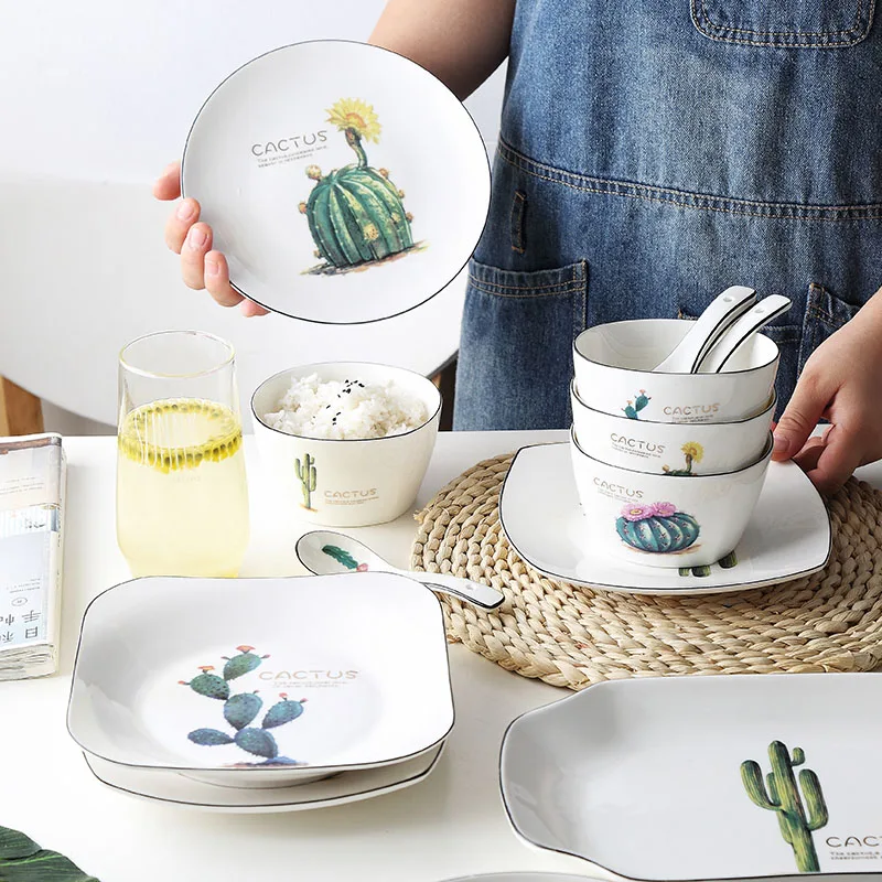 4 шт. японская керамическая посуда для растений домашняя с высокой костью