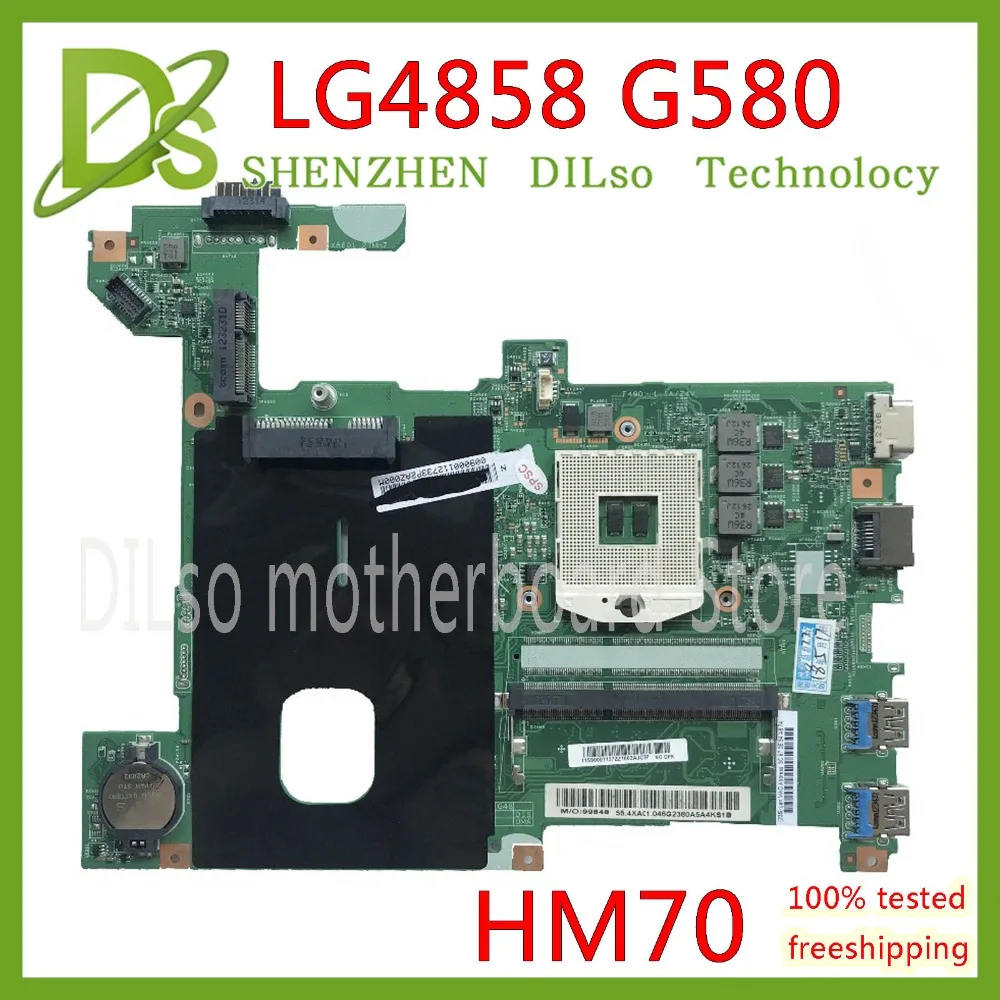 KEFU LG4858 For Lenovo G580 LG4858 Laptop Motherboard LG4858 UMA MB 12206-1 Mainboard Test GM original Motherboard