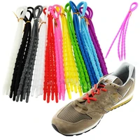 unisex women men athletic running x tie lazy shoelaces easy soft elastic silicone shoe lace strings cable sneaker straps