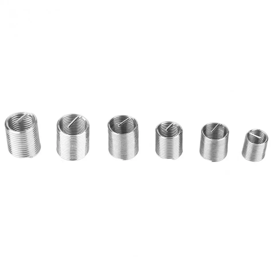 50 шт. M8/M10/M12* 2D тонкая Резьбовая вставка из нержавеющей стали спиральная проволока винтовая Резьбовая вставка набор инструментов для ремонта резьбы крепеж