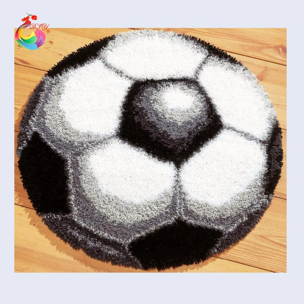 Футбол ковер вышивка нити для вышивания крюк с защелкой комплекты вышитые