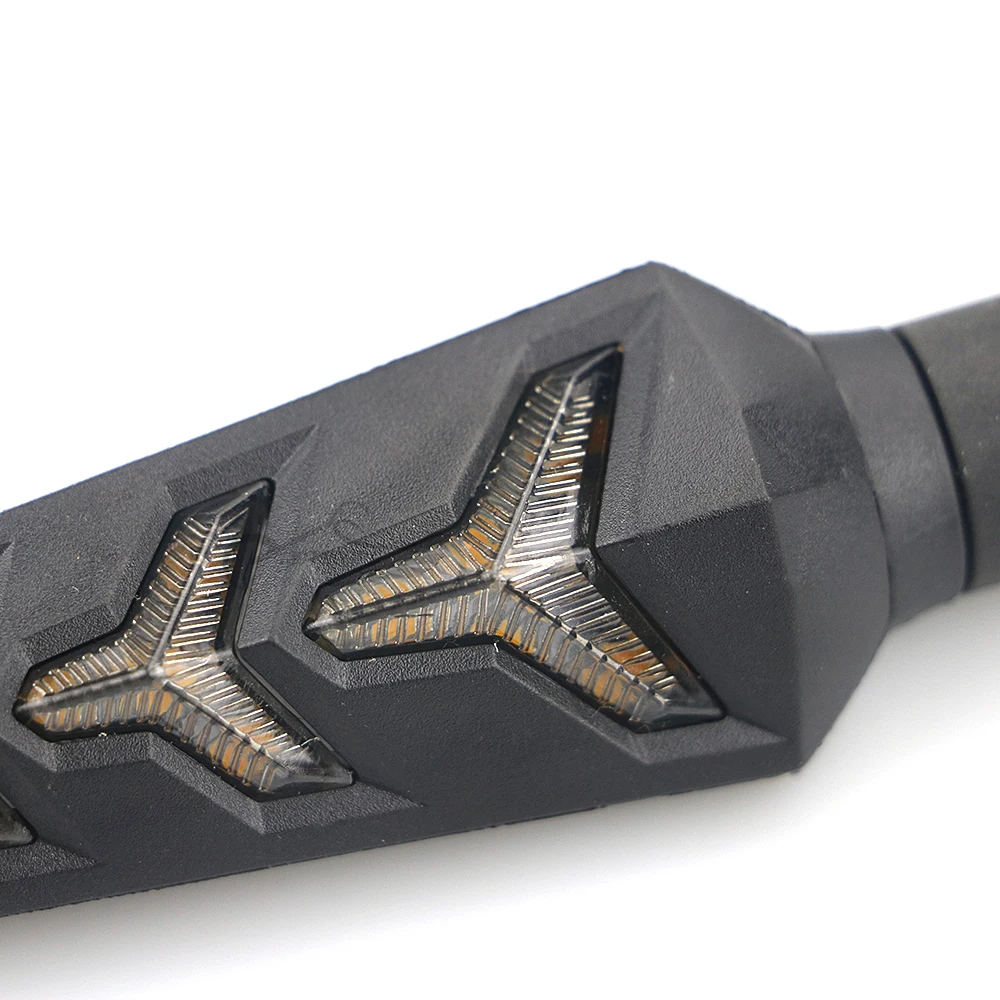 2 пары Мотоцикл Универсальный течет вода светодиодный указатель поворота