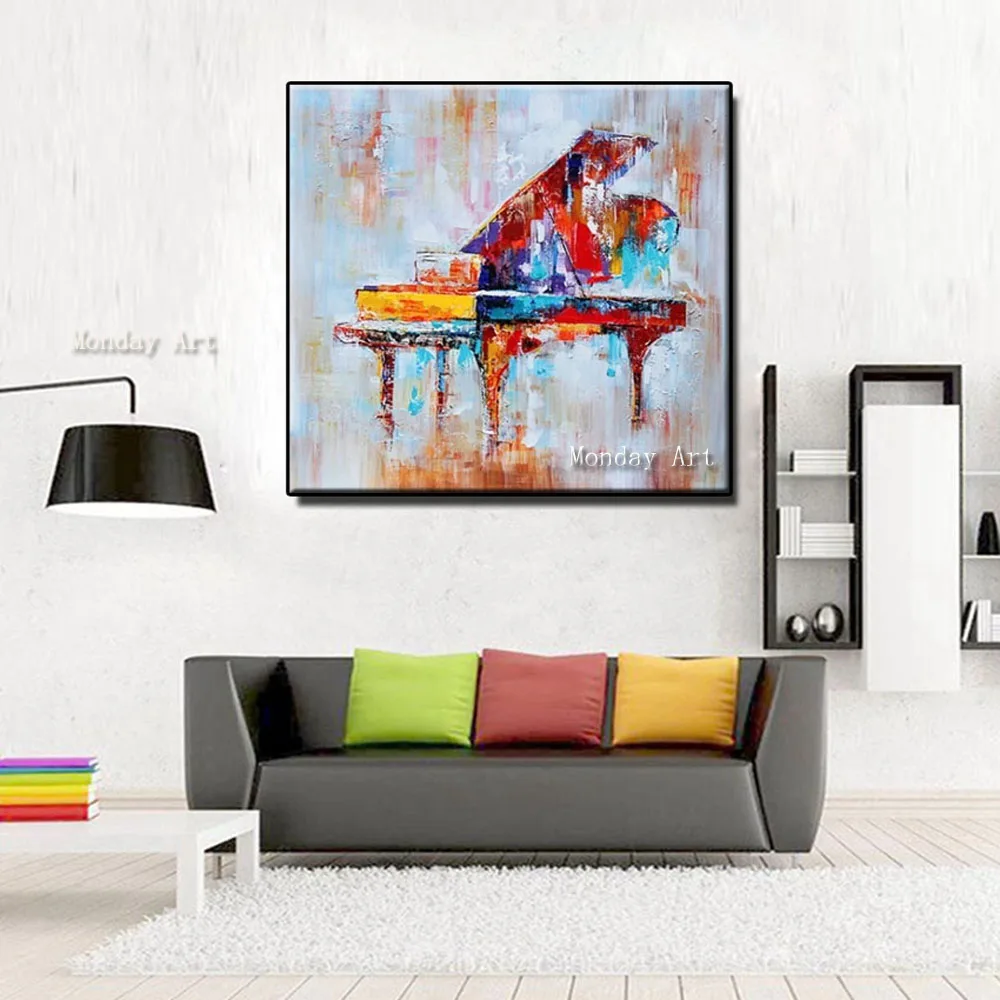 Abstract Canvas Oil Painting Hand Painted paino oil Modern still life painting Wall Art Picture for Home Decoration | Дом и сад