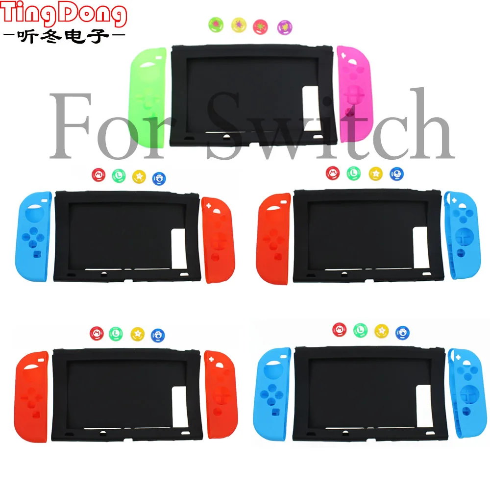TingDong для Nintendo Switch чехол NS силиконовый мягкий защитный кожного покрова консолью