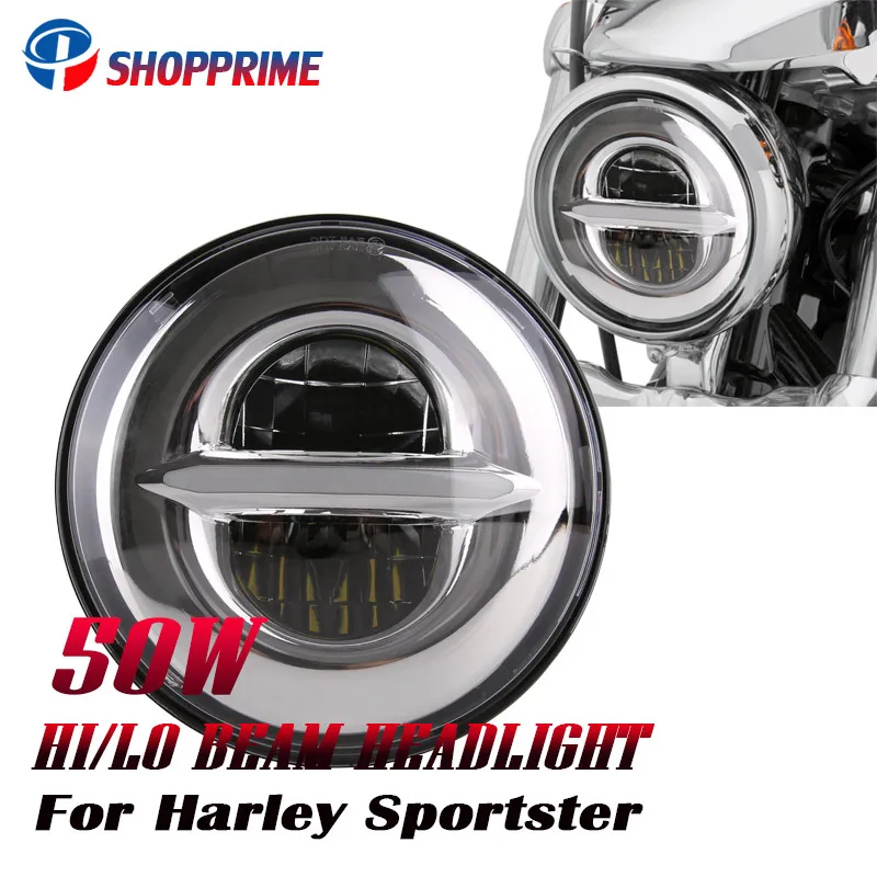 Светодиодные фары H4 Plug 5 75 дюйма для улицы 500 XG500 Low XL883 Iron883 Dyna Sportsters V-Rod Night Rod FLSTSE |