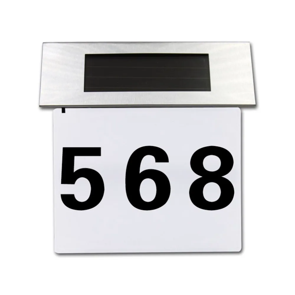 Номер дома Открытый прочный Doorplate лампа Huisnummer двери отеля номера знак