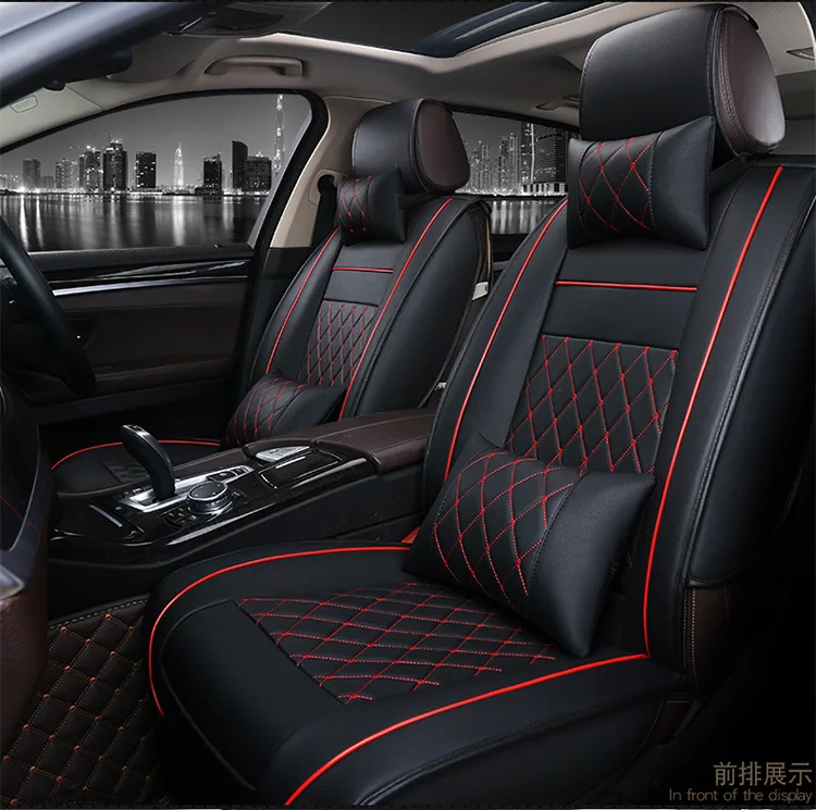 Автомобильные чехлы из искусственной кожи для kia sportage 3 lada vesta mercedes ix25 subaru forester vw golf 4 автомобильные аксессуары