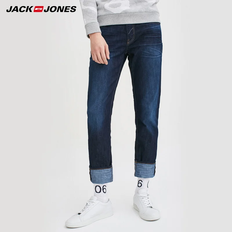 Jack Jones 2018 Новинка мужские джинсы 74% хлопок нательный фасон брюки застёжка YKK штаны