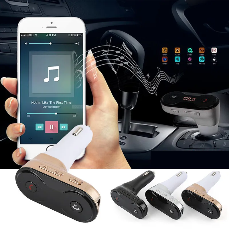 Беспроводной автомобильный mp3 плеер C8 с ЖК дисплеем Bluetooth аудиоприемником FM
