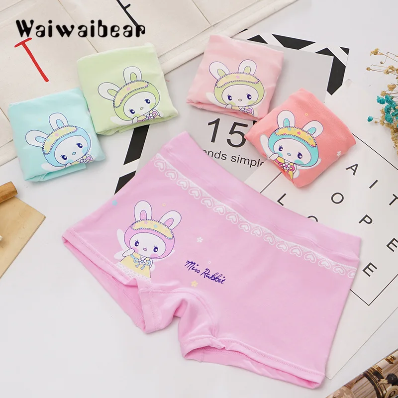 5 шт./компл. хлопчатобумажные боксеры трусы нижнее белье для девочек мальчиков