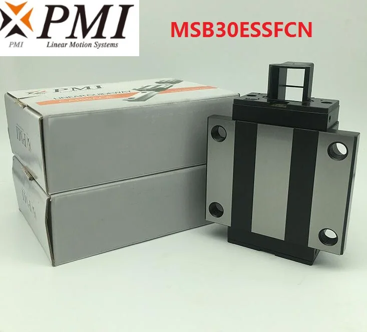 

4pcs/lot Original Taiwan PMI MSB30E-N MSB30ESSFCN linear guideway sliding block Carriage for CO2 laser machine MSB30E