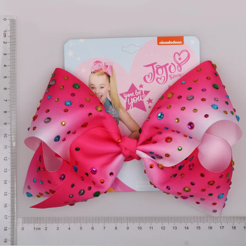 JOJO Siwa 8-дюймовый большой бант для волос маленьких девочек головной убор красочные