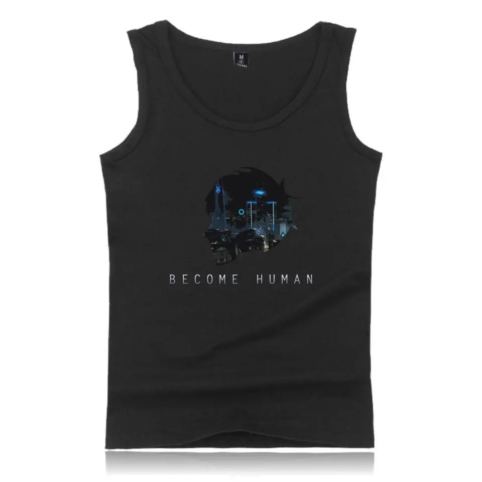 2018 New game detroit become human cosplay Sleeveless summer vest for adult man | Cosplay Costumes