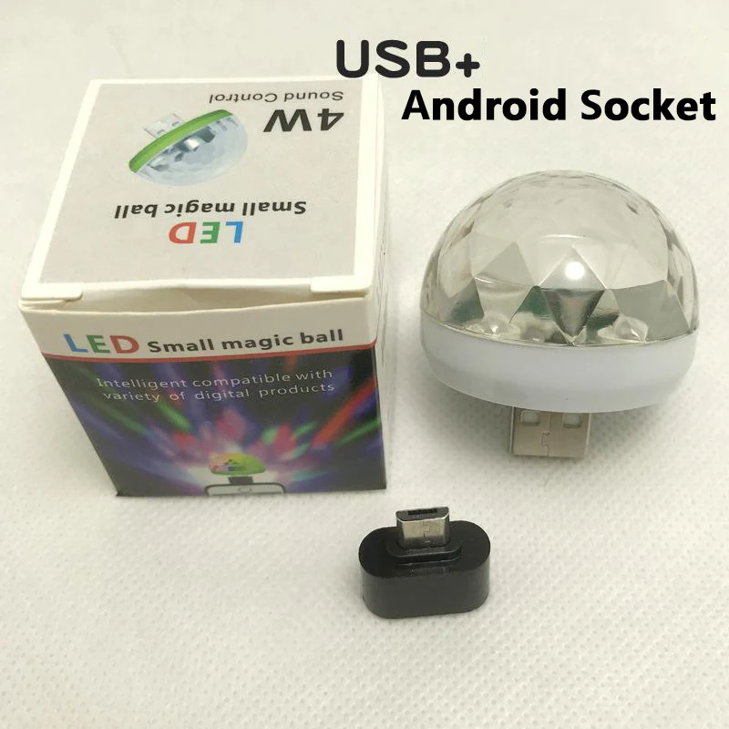 5 Автомобильный USB светодиодный светильник для интерьера, декоративная лампа, меняющая цвет, Универсальное портативное освещение Plug and Play - Испускаемый цвет: 5