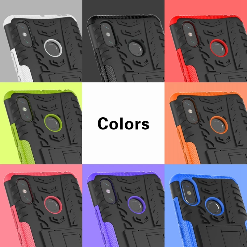 Сверхмощный чехол для Xiaomi Mi 8 6X 5X A2 F1 Max 2 3 с подставкой гибридный жесткий Redmi Note 6 6A 5