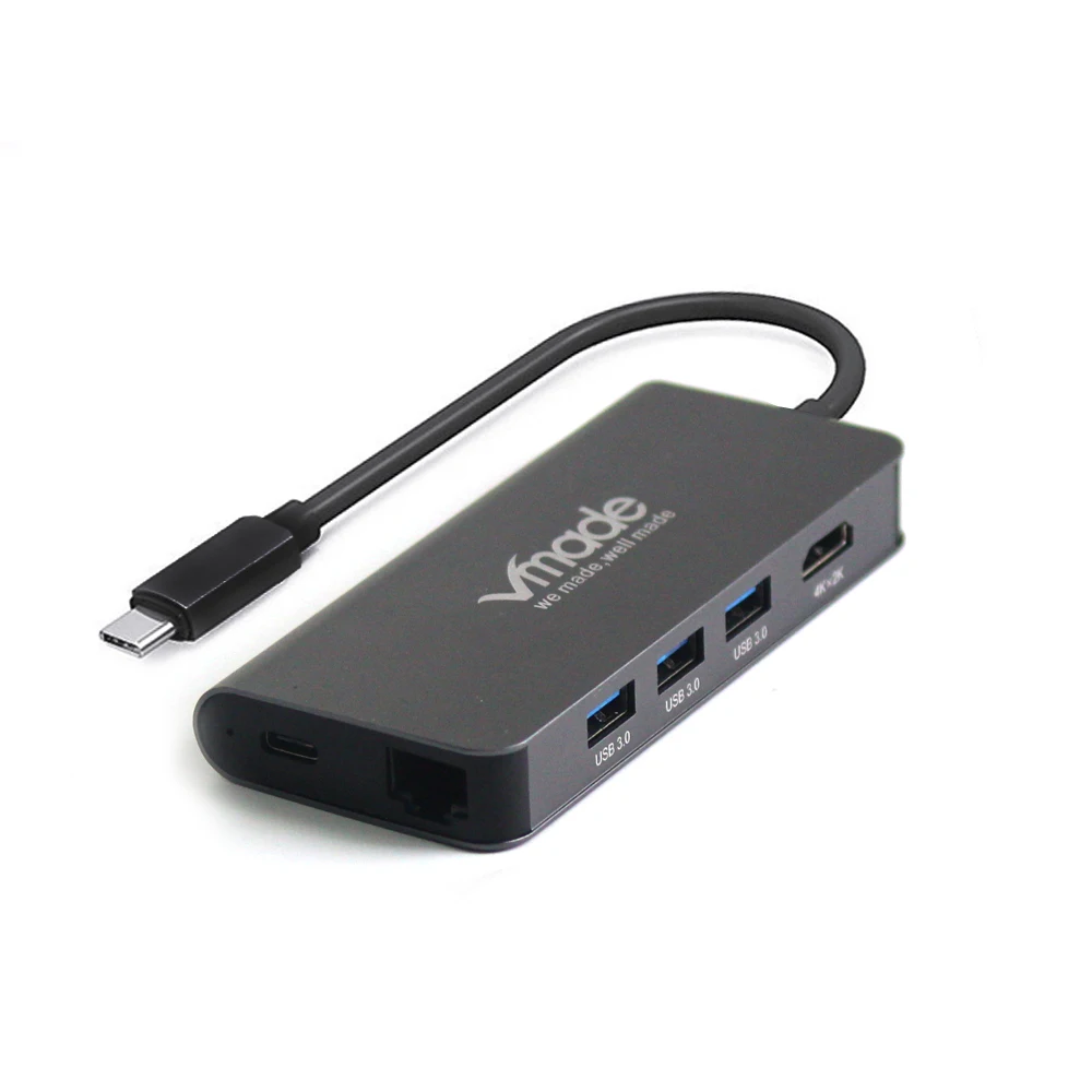 Vmade 8 в 1 USB 3 0 хаб-конвертер 5 Гбит/с RJ45 SD TF карта чтения C адаптер для Apple MacBook Galaxy huawei