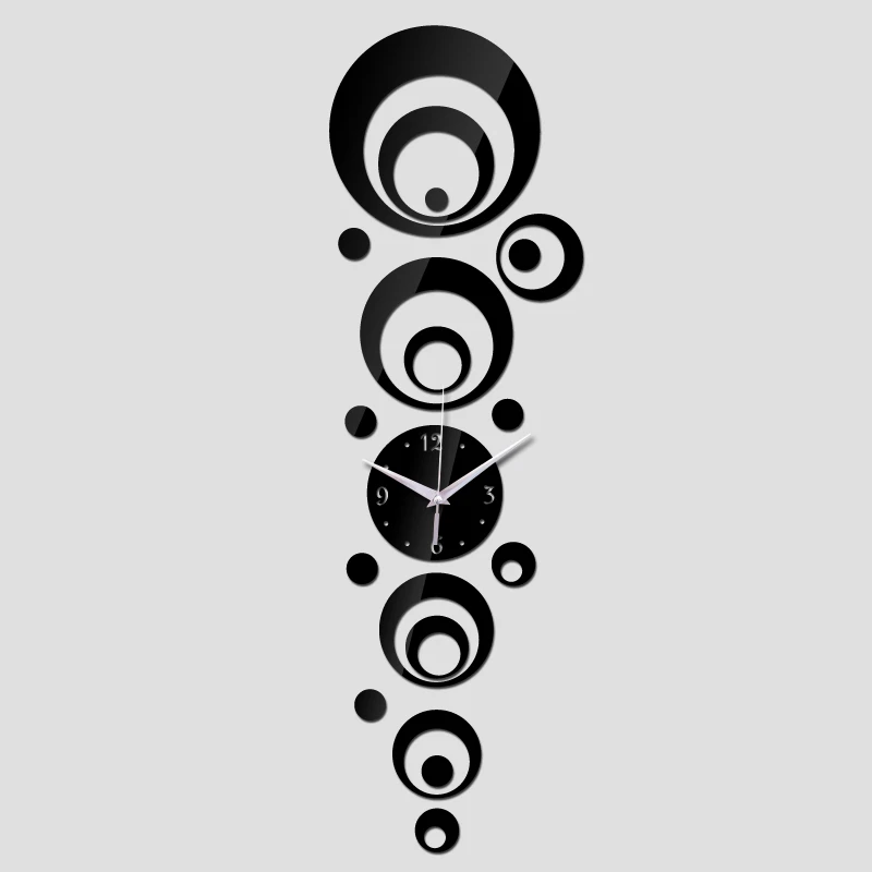 Новинка 2019 настенные часы 3d наклейки кварцевые стрелки для часов diy акриловые