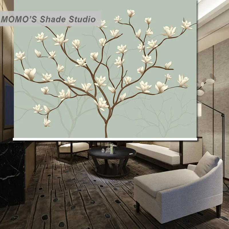 MOMO затемненные Цветочные оконные шторы жалюзи термоизолированная ткань