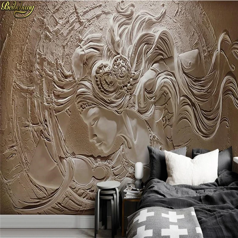 

beibehang Custom photo wallpaper 3D three-dimensional embossed beauty background wall paintings 3d wallpaper papel de parede