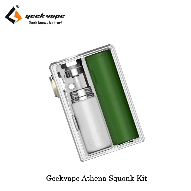 Оригинальный geekvape Athena squonk комплект механический мод VAPE 6.5 мл бутылка с RDA танк