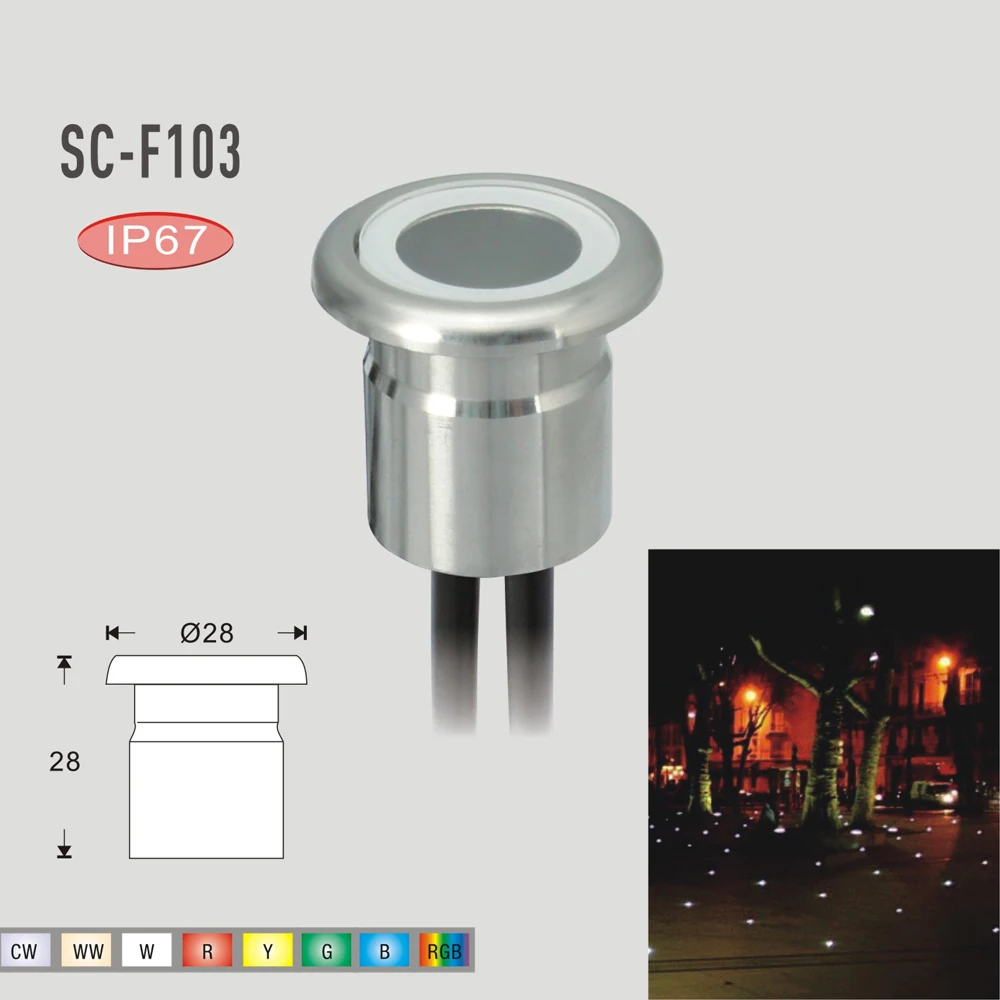 Встраиваемый светодиодный настенный ночник для лестницы 10 шт./лот 12 В