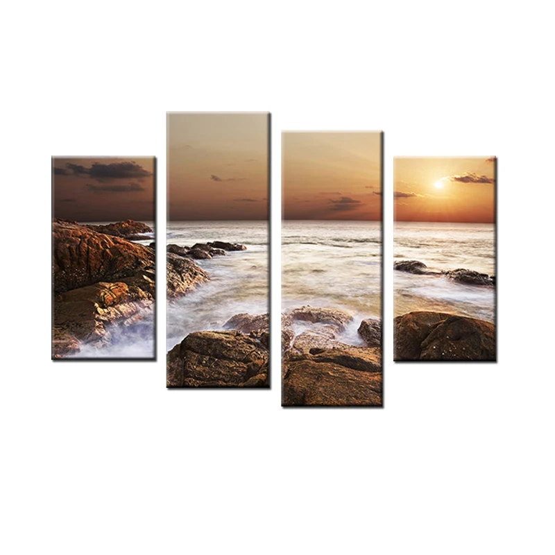 Настенная картина Океан 4 панели без рамки|panel painting|canvas printscuadros decoracion |