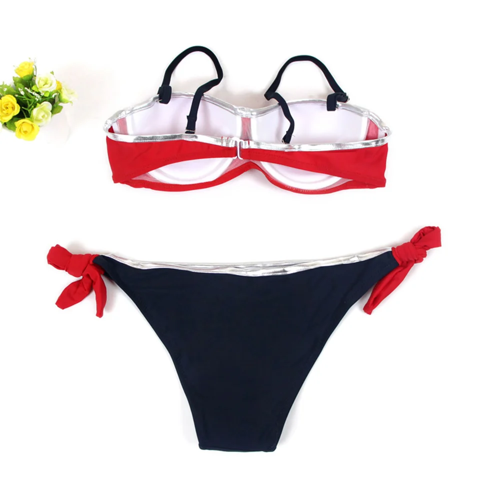 Push Up Sexy Bikini Swimwear Women New Large Size Halter Swimsuit Bikini Brazilian Beachwear Bathing Suit Women Two Pieces