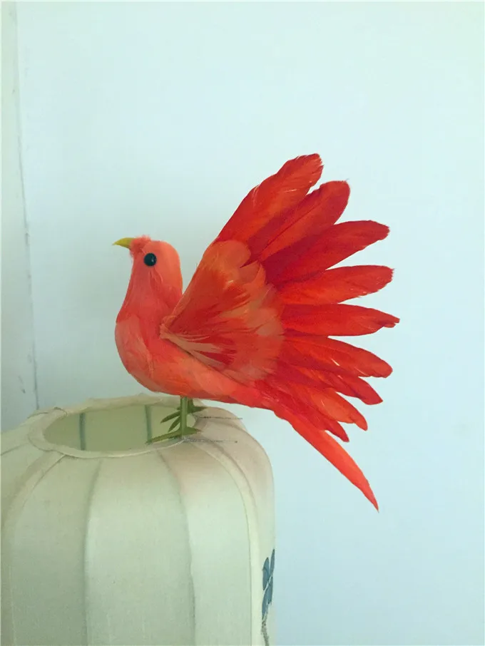 

Около 16x20 см имитация птицы, крылья, перья, птица ручной работы, украшение для дома и сада, подарок p0809